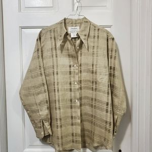 Sage green blouse  and trousers